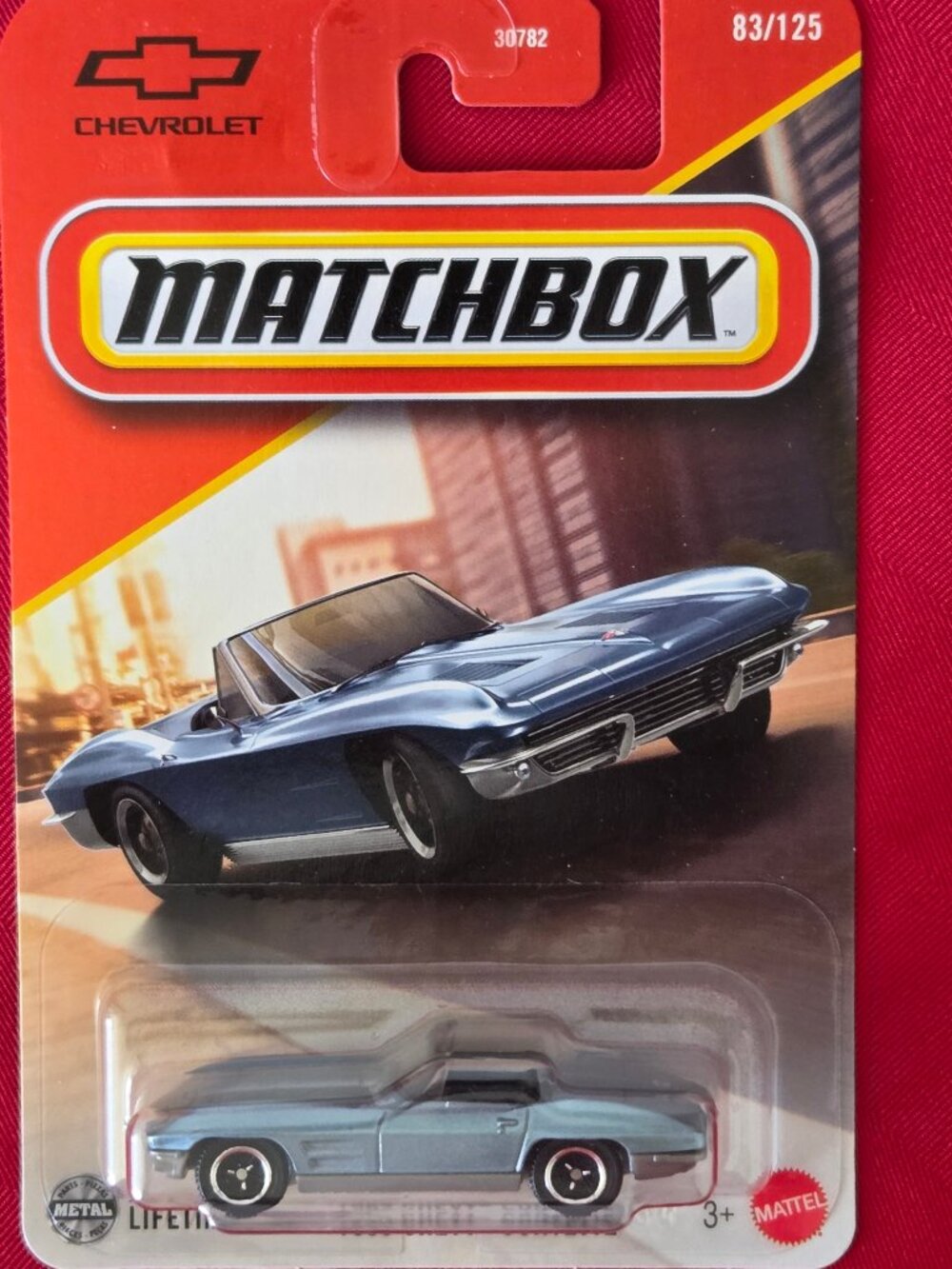 2024 MATCHBOX, 1963 CHEVY CORVETTE, MINT IN THE PACKAGE!!!